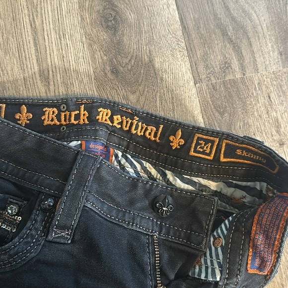 Rock Revival Black Skinny Jeans - Picture 2 of 4